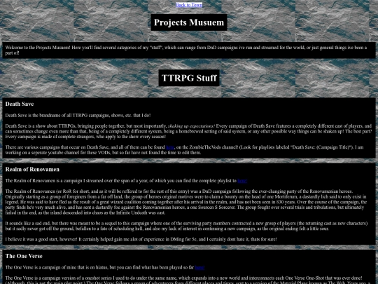 ProjectsMusuem screenshot