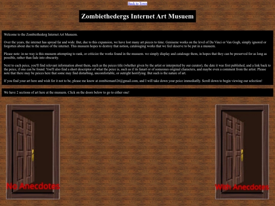 ZombiesInternetArtMusuem screenshot