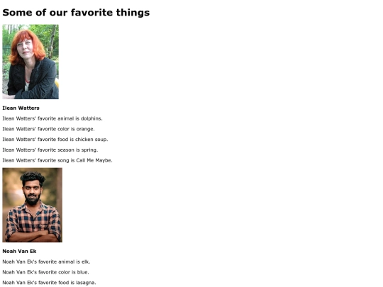 favorite things/favoritethings screenshot