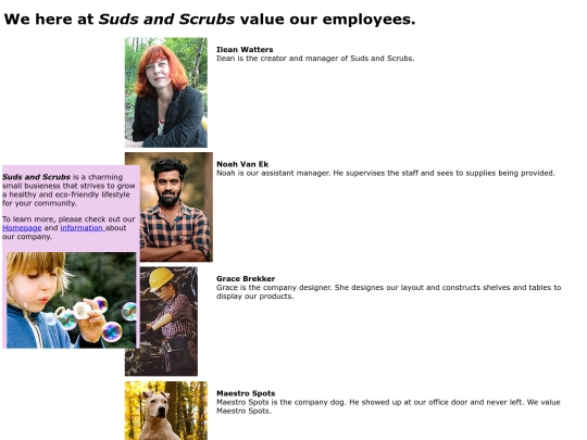 staffpage screenshot