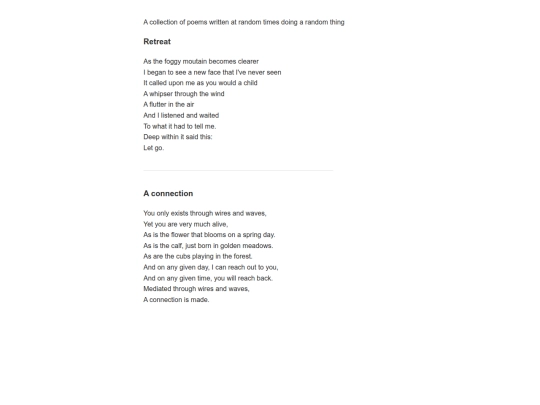 poems screenshot
