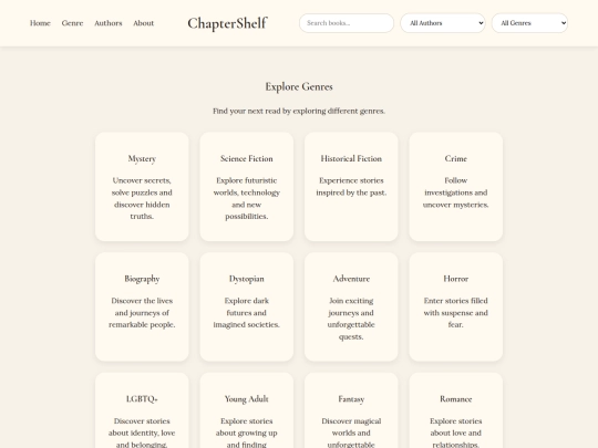 genres screenshot