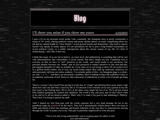 blog/2-show-you-mine-show-me-yours screenshot