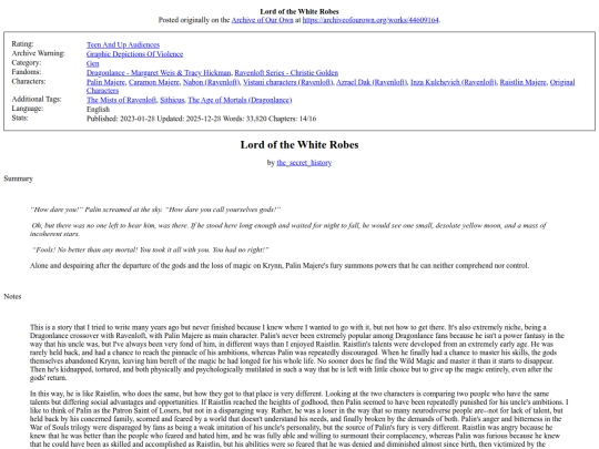 Lord_of_the_White_Robes screenshot