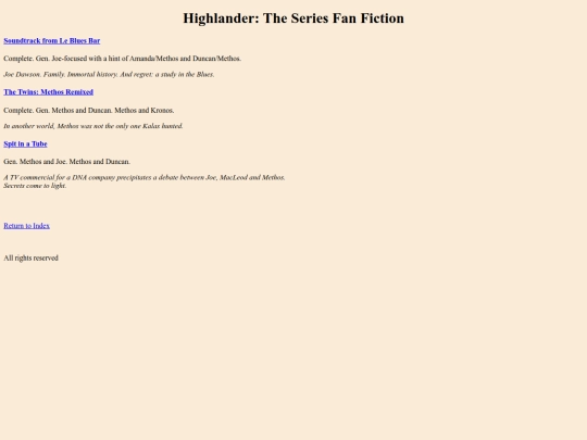 highlander screenshot