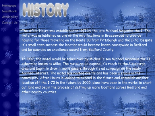 history screenshot