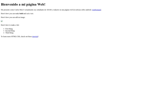 index screenshot