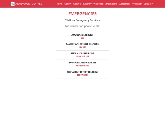 Emergencies screenshot