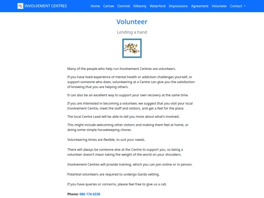 Volunteer screenshot