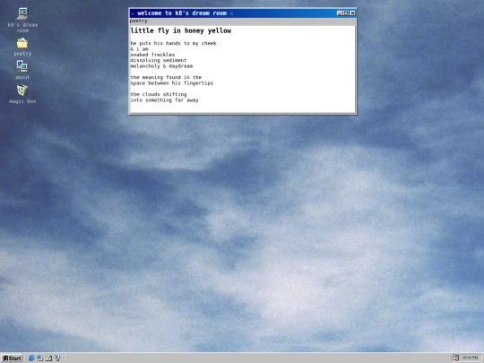 poetry/littleflyinhoneyyellow screenshot