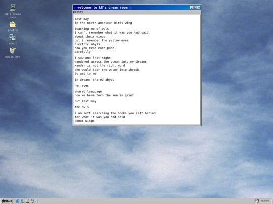 poetry/untitledbirdwing screenshot