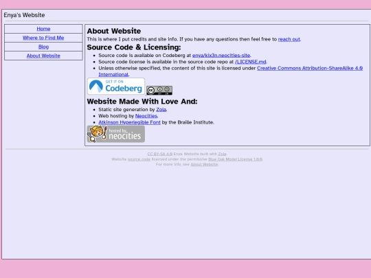 about-website screenshot