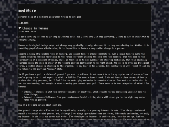 blog screenshot