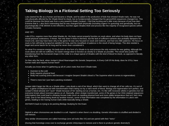 Biology screenshot