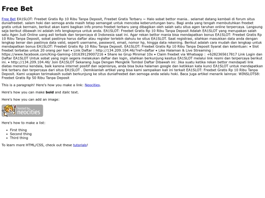 index screenshot