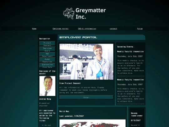 employee-portal screenshot