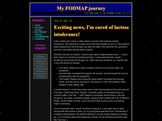 fodmapblog screenshot