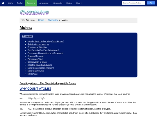 chemistry/moles screenshot