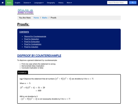maths/proofs screenshot