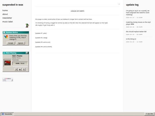 blog screenshot