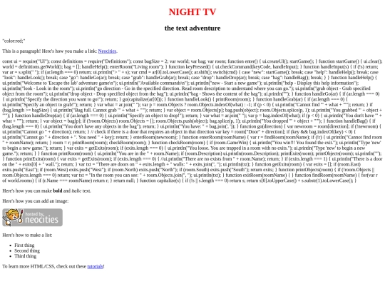 nighttv screenshot