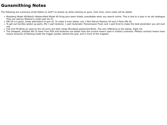 GunsmithingNotes screenshot