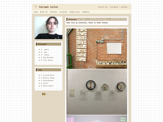 website/artworkspage screenshot
