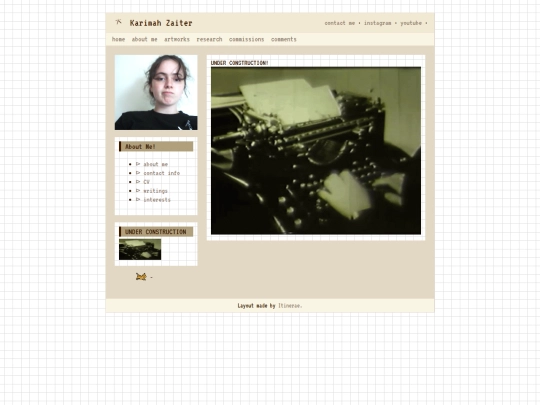website/interests screenshot