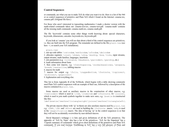 controlsequences screenshot