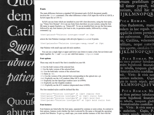 fonts screenshot