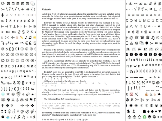 unicode screenshot