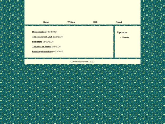 Writing screenshot
