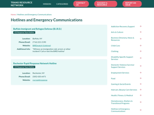 hotlines screenshot
