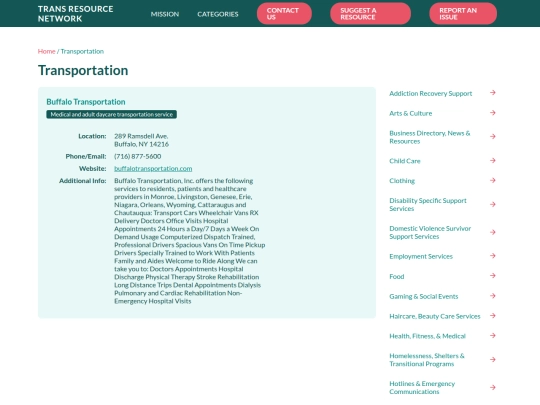 transportation screenshot