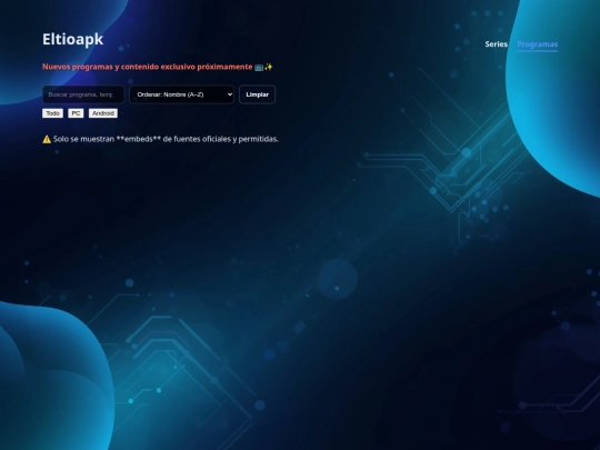 programa screenshot