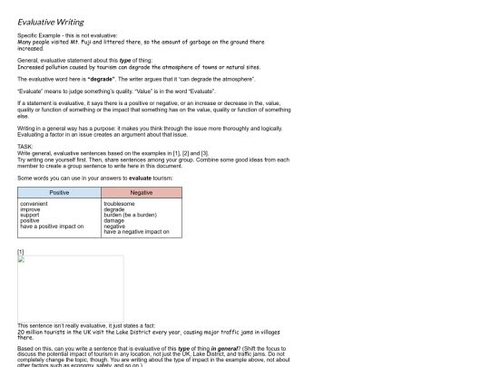 EvaluativeWriting screenshot