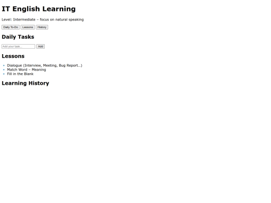 index screenshot