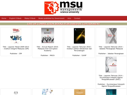 Books published by Government screenshot