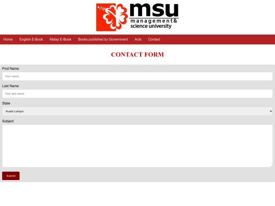 contact screenshot