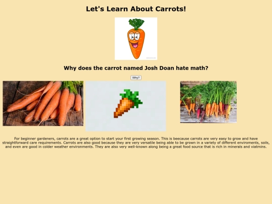 carrots screenshot