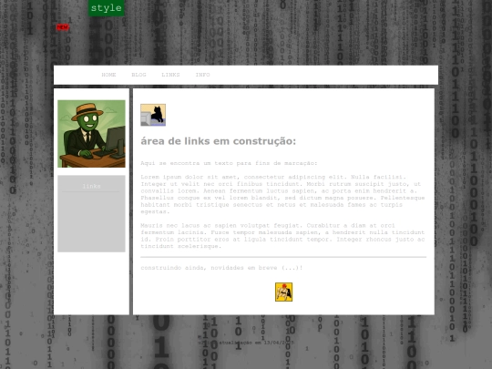 links screenshot