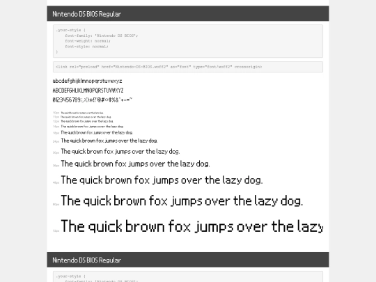 nintendo_font/demo screenshot