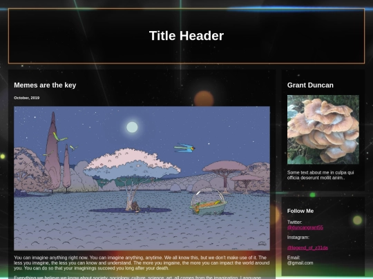 blog screenshot