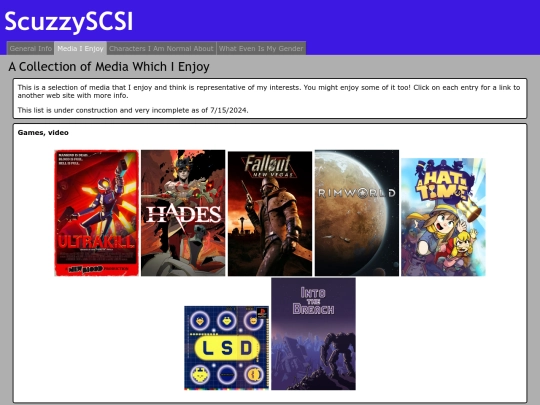 about/media screenshot
