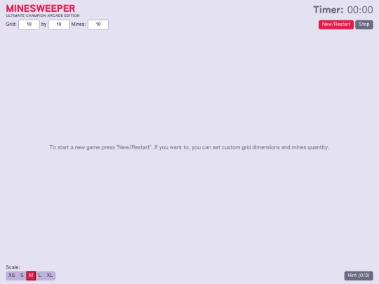 minesweeper screenshot
