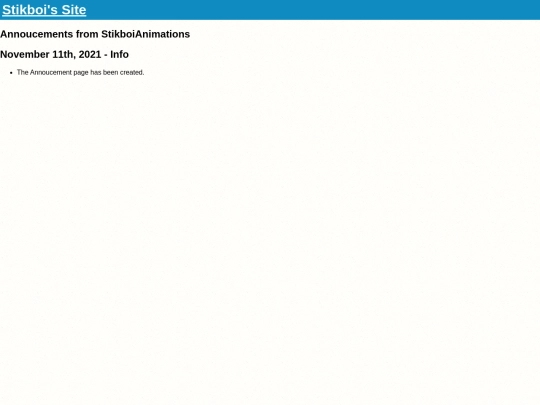 announcements screenshot