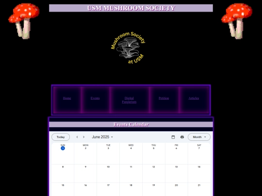 events screenshot