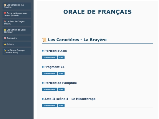Site orale screenshot