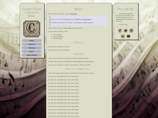Music screenshot