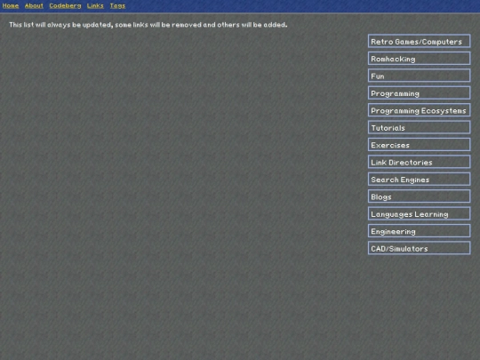 links screenshot